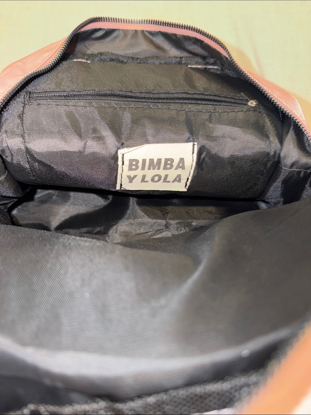 T0308114 Bimba Y Lola Barbi Pink Nylon Bag Backpack EUC see pics for Size - Picture 9 of 11